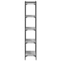 Librería 5 estantes madera ingeniería gris Sonoma 60x30x154 cm en Librerías y estanterías | Comprar online en Foro24