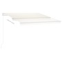 Toldo de pie automático crema 350x250 cm