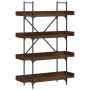 Librería de 4 estantes madera ingeniería marrón 100x33x145,5 cm en Librerías y estanterías | Comprar online en Foro24