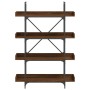Librería de 4 estantes madera ingeniería marrón 100x33x145,5 cm en Librerías y estanterías | Comprar online en Foro24