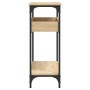 Mesa consola con estante roble Sonoma 100x29x75 cm madera de