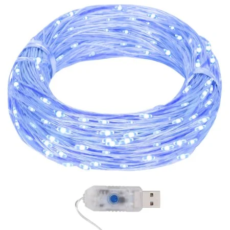 LED-Mikrolichtgirlande 8 Funktionen 40 m 400 blaue LEDs von vidaXL, Weihnachtsbeleuchtung - Ref: Foro24-328849, Preis: 21,27 ...