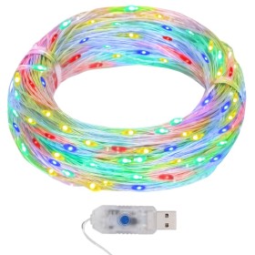 Guirnalda de micro luces LED 40 m 400 LED de colores de vidaXL, Luces de Navidad - Ref: Foro24-328850, Precio: 26,84 €, Descu...