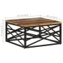 Couchtisch aus massivem Recyclingholz, 68 x 68 x 35 cm von vidaXL, Couchtisch - Ref: Foro24-330075, Preis: 113,26 €, Rabatt: %
