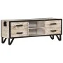 Solid acacia wood TV cabinet 110x30x41 cm by vidaXL, TV Furniture - Ref: Foro24-330081, Price: 122,44 €, Discount: %