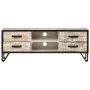 Solid acacia wood TV cabinet 110x30x41 cm by vidaXL, TV Furniture - Ref: Foro24-330081, Price: 122,44 €, Discount: %