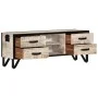 Solid acacia wood TV cabinet 110x30x41 cm by vidaXL, TV Furniture - Ref: Foro24-330081, Price: 122,44 €, Discount: %