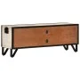 Solid acacia wood TV cabinet 110x30x41 cm by vidaXL, TV Furniture - Ref: Foro24-330081, Price: 122,44 €, Discount: %