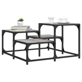 Mesa de centro madera de ingeniería gris Sonoma 68x68x40 cm en Mesas de centro | Comprar online en Foro24