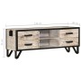 TV-Schrank aus massivem Akazienholz, 110 x 30 x 41 cm von vidaXL, TV-Möbel - Ref: Foro24-330081, Preis: 123,29 €, Rabatt: %