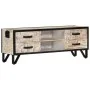 Solid acacia wood TV cabinet 110x30x41 cm by vidaXL, TV Furniture - Ref: Foro24-330081, Price: 122,44 €, Discount: %