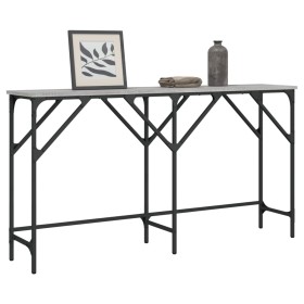Mesa consola madera de ingeniería gris Sonoma 140x29x75 cm Mesa consola madera de ingeniería gris Sonoma 140x29x75 cm