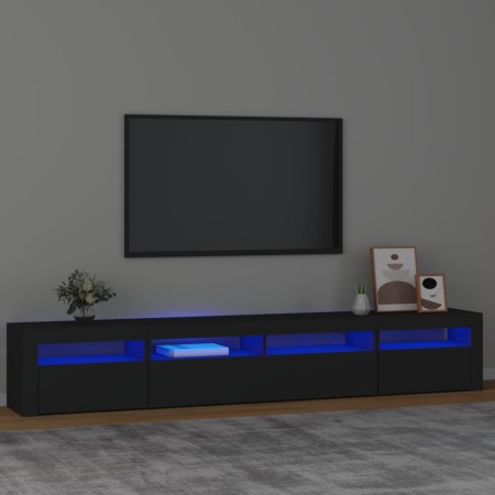 TV-Schrank mit LED-Leuchten Schwarz 240x35x40 cm von vidaXL, TV-Möbel - Ref: Foro24-3152723, Preis: 181,10 €, Rabatt: %