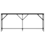 Mesa consola madera de ingeniería negro 180x23x75 cm