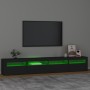 TV-Schrank mit LED-Leuchten Schwarz 240x35x40 cm von vidaXL, TV-Möbel - Ref: Foro24-3152723, Preis: 181,10 €, Rabatt: %