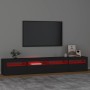 TV-Schrank mit LED-Leuchten Schwarz 240x35x40 cm von vidaXL, TV-Möbel - Ref: Foro24-3152723, Preis: 181,10 €, Rabatt: %
