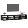 TV-Schrank mit LED-Leuchten Schwarz 240x35x40 cm von vidaXL, TV-Möbel - Ref: Foro24-3152723, Preis: 189,97 €, Rabatt: %