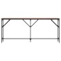 Mesa consola madera de ingeniería marrón roble 180x23x75 cm