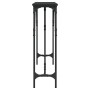 Mesa consola madera de ingeniería negro 140x23x75 cm