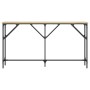 Mesa consola madera de ingeniería roble Sonoma 140x23x75 cm