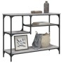 Mesa consola con estantes gris Sonoma 100x35x75 cm en Mesas auxiliares | Comprar online en Foro24