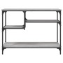 Mesa consola con estantes gris Sonoma 100x35x75 cm en Mesas auxiliares | Comprar online en Foro24