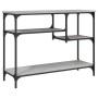 Mesa consola con estantes gris Sonoma 100x35x75 cm en Mesas auxiliares | Comprar online en Foro24