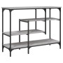 Mesa consola con estantes gris Sonoma 100x35x75 cm en Mesas auxiliares | Comprar online en Foro24