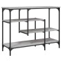 Mesa consola con estantes gris Sonoma 100x35x75 cm en Mesas auxiliares | Comprar online en Foro24