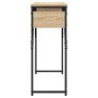 Mesa consola estante madera ingeniería roble Sonoma 105x30x75cm