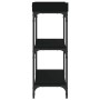 Mesa consola con estantes negro 100x30x80 cm en Mesas auxiliares | Comprar online en Foro24