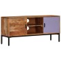 Mueble TV madera maciza acacia marrón miel y gris 110x30x50 cm de vidaXL, Muebles TV - Ref: Foro24-337076, Precio: 123,15 €, ...