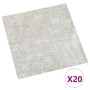 Selbstklebende Bodendielen 20 Einheiten PVC 1,86 m² hellgrau von vidaXL, Böden und Teppiche - Ref: Foro24-330126, Preis: 35,2...