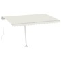 Toldo de pie automático crema 400x300 cm