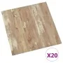 Tarimas de suelo autoadhesivas 20 unidades PVC 1,86 m² marrón de vidaXL, Suelos y moquetas - Ref: Foro24-330128, Precio: 38,1...