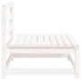 Sofás jardín sin reposabrazos 3 uds madera blanco 70x70x67 cm