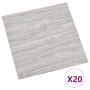 Selbstklebender Bodenbelag 20 Stk. hellgraues PVC 1,86 m² von vidaXL, Böden und Teppiche - Ref: Foro24-330134, Preis: 44,36 €...