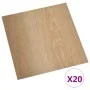 Self-adhesive floor boards 20 units PVC 1.86 m² brown by vidaXL, Floors and carpets - Ref: Foro24-330139, Price: 35,57 €, Dis...