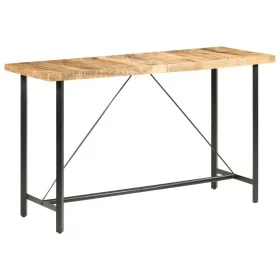 Solid mango wood bar table, rough texture, 180x70x107 cm by vidaXL, Kitchen and dining tables - Ref: Foro24-286613, Price: 37...