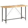 Solid mango wood bar table, rough texture, 180x70x107 cm by vidaXL, Kitchen and dining tables - Ref: Foro24-286613, Price: 36...