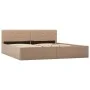 Cama canapé hidráulica cuero sintético capuchino 180x200 cm de vidaXL, Camas y somieres - Ref: Foro24-285533, Precio: 339,03 ...