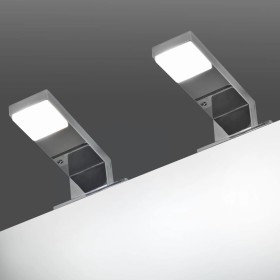 Lámparas de espejo 2 W luz blanca fría 2 unidades