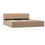 Cama canapé hidráulica cuero sintético capuchino 180x200 cm de vidaXL, Camas y somieres - Ref: Foro24-285533, Precio: 339,03 ...