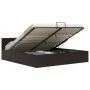 Cama canapé hidráulica cuero sintético gris 160x200 cm de vidaXL, Camas y somieres - Ref: Foro24-285526, Precio: 342,90 €, De...