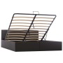 Cama canapé hidráulica cuero sintético gris 160x200 cm de vidaXL, Camas y somieres - Ref: Foro24-285526, Precio: 350,28 €