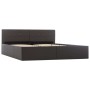 Cama canapé hidráulica cuero sintético gris 160x200 cm de vidaXL, Camas y somieres - Ref: Foro24-285526, Precio: 350,28 €