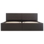 Cama canapé hidráulica cuero sintético gris 160x200 cm de vidaXL, Camas y somieres - Ref: Foro24-285526, Precio: 350,28 €