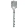 Erdspieße 6 Stück Stahl verzinkt silber 9x9x56 cm von vidaXL, Spikes zur Verankerung im Boden - Ref: Foro24-145440, Preis: 99...