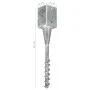 Erdspieße 6 Stück Stahl verzinkt silber 9x9x56 cm von vidaXL, Spikes zur Verankerung im Boden - Ref: Foro24-145440, Preis: 99...