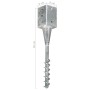 Erdspieße 6 Stück Stahl verzinkt silber 9x9x56 cm von vidaXL, Spikes zur Verankerung im Boden - Ref: Foro24-145440, Preis: 99...